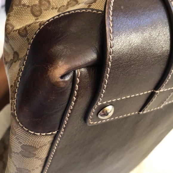 💯% Authentic Crystal Joy Monogram brown bag - Picture 5 of 8